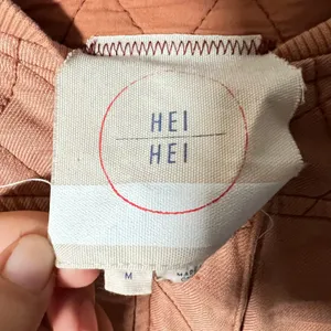 Anthropologie Hei Hei Quilted Bomber Jacket Medium Terracotta Linen Boho thumbnail 3