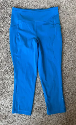lululemon athletica Electric Blue High-Rise Cropped Leggings / R4 thumbnail 1