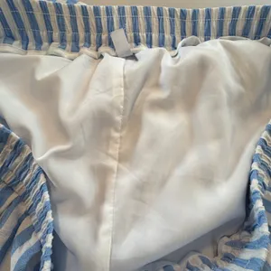 PrettyGarden Wide Leg Striped Drawstring Pants Elastic Waist Blue White Size XXL thumbnail 5