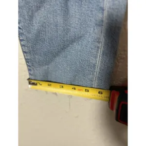 Levi's Women's Wedgie Straight Distressed Button-Fly Blue Jeans size 24 thumbnail 5