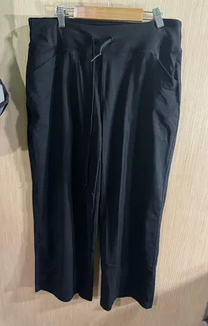 Women’s Yogipace Black Drawstring Wide Leg Yoga Pants Size Large Petite thumbnail 1