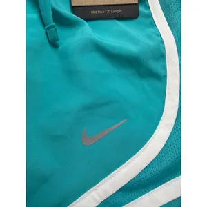 Nike Tempo Womens Running Shorts Teal‎ Blue White Mid Rise 3 Inch Size XS NWT thumbnail 2