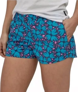 Patagonia Barely Baggies Pollen Confetti Dolomite Blue Navy Blue Pink size L thumbnail 1