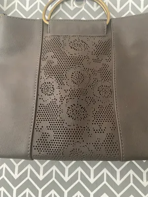 New With Tag Brown Faux Leather Small Handbag. thumbnail 2