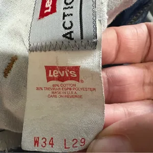 Levi's Vintage 90’s Action Orange Tab High‎ Rise Crop Straight Denim Jeans thumbnail 11