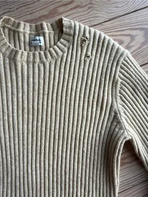 Rhythm Ribbed Knit Sweater Size XS Tan thumbnail 2