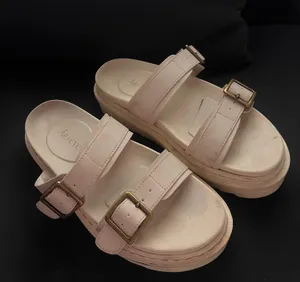 Ava & Ever White cream coastal summer buckle platform sandals city style boho thumbnail 3