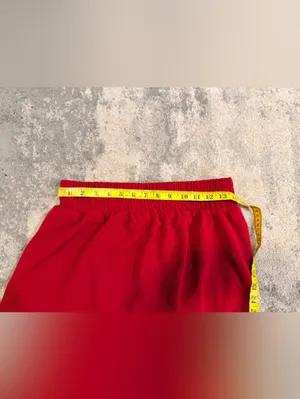 Timing Red Smocked-Waist Circle Mini Skorts thumbnail 6
