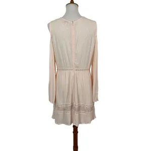 Lovefire‎ Pink Cold Shoulder Long Sleeve Dress XL Boho Feminine Flowy thumbnail 5