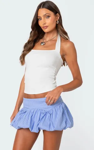Edikted White Halter Top thumbnail 1