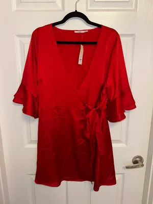 Francesca's Wrap Dress thumbnail 2