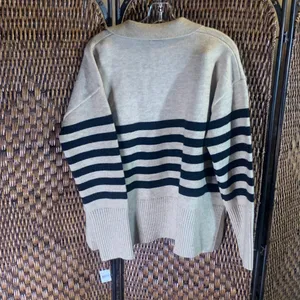 NWT Grace Karin Tan & Black Sweater Size L thumbnail 6