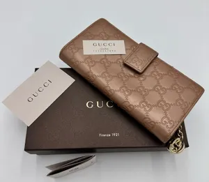 GUCCI Metallic Guccissima Continental Wallet Pink thumbnail 1