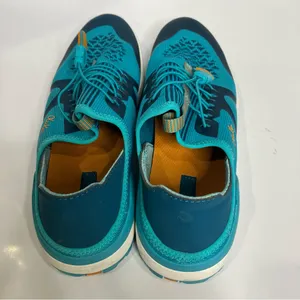 Olukai miki trainer sneakers teal casual women’s‎ size 8 bright slides thumbnail 6