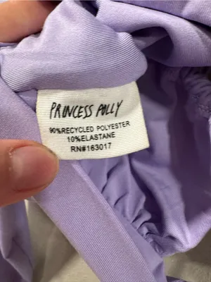 Princess Polly Lilac Tie-Front Long Sleeve Crop Top thumbnail 5