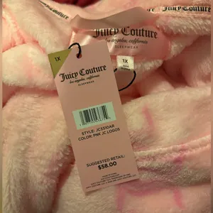 NWT Juicy Couture Super Soft Luxe Plush Shawl Collar Robe sz 1X thumbnail 3