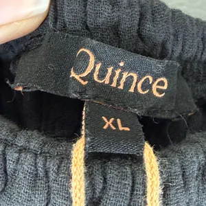 Quince Organic Cotton Gauze‎ Smocked Wide Leg Jumpsuit Square Neck Sleeveless XL thumbnail 2