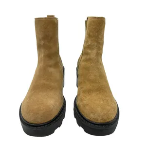 Madewell The Gwenda‎ Platform Ankle Boot Chunky Platform Suede Tan Size US 7 thumbnail 3