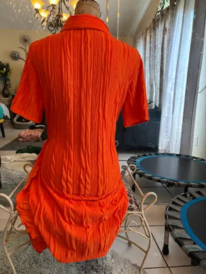 Fabulous orange dress size Lg thumbnail 6