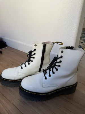 Jadon Dr. Martens Platform Boots White thumbnail 3