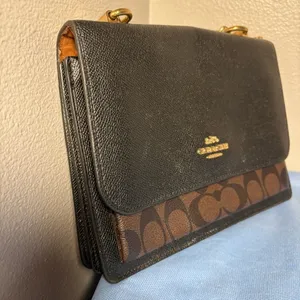 Coach Black and Brown signature Crossbody Bag thumbnail 16