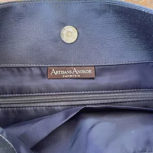 Anthropologie Artisans Angkor of Cambodia handmade gray Silk Evening Bag thumbnail 4