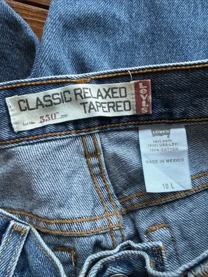 Womens Levis 550 Med Wash Vintage Classic Relaxed Tapered Jeans 30x33" Size 10L thumbnail 4