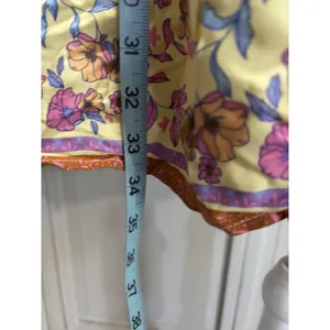 Southern Fried Chics Floral Fit Flare Dress NWT Sz XL Lined Smocked Long Sl thumbnail 3