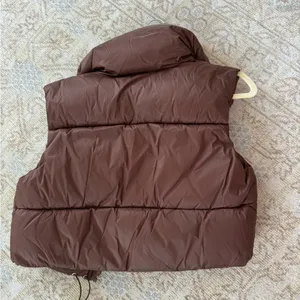 Amazon Brown Puffer Vest thumbnail 2
