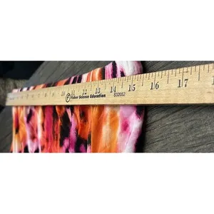 Apt. 9 Pink Orange Abstract Animal Print‎ Strapless Maxi Dress Tropical Medium thumbnail 5