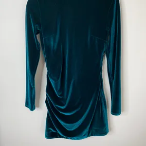 House of CB Maroush Velvet Teal Backless Mini Longsleeve Dress Womens Small thumbnail 9
