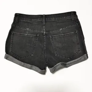 Free People Cutoff Black Raw Hem Shorts thumbnail 2
