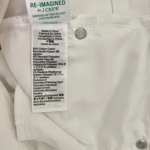 NWT!! J. CREW White Slim Jeans '03‎ 2003 Stretch Solid White High Rise Size 29 thumbnail 13