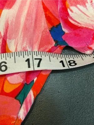 Abel the Label floral print dress with smocked waist and a high-low hem size M thumbnail 8