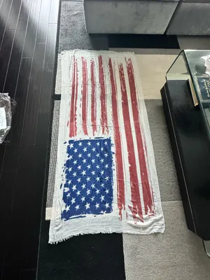 Oversized American flag scarf Multiple thumbnail 5