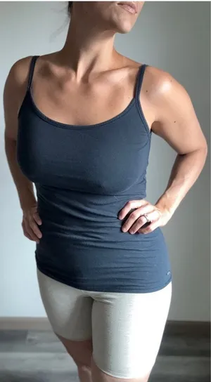 Abercrombie & Fitch Long Tank Navy XS Stretchy Retro thumbnail 1