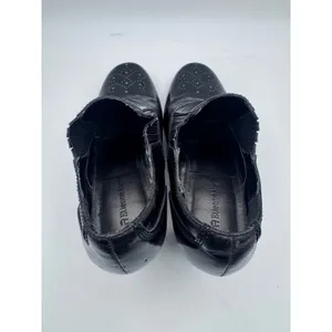 Etienne Aigner 8 Black Booties Women's Heeled Ankle Boots Oxford Brogue Detail‎ thumbnail 4