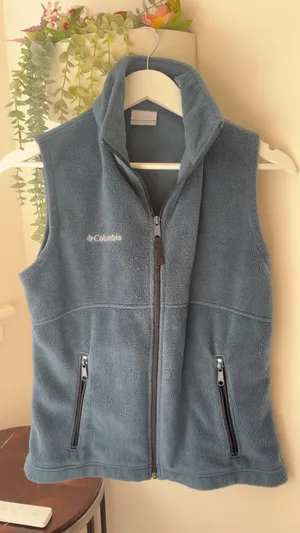Columbia Sportswear blue fleece vest in size S thumbnail 1