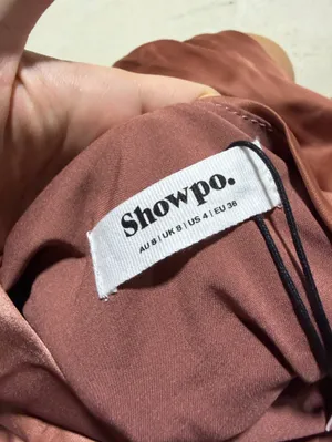 Showpo NWT felt so happy One-Shoulder dusty rose Dress MSRP$130 4 thumbnail 6