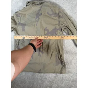 Hollister Vtg Womens Camo Cargo Utility Field Jacket‎ Cotton Size Lg Military thumbnail 9