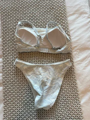 Abercrombie & Fitch Curve Love Straight Neck Swim Top and High Leg Cheeky Bottom thumbnail 5
