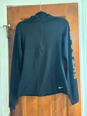 Nike Black Zip Up Long Sleeve thumbnail 2
