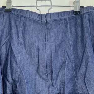 Alter’d State Denim Mini Skirt A-Line Frayed Hem Blue L NWOT thumbnail 6