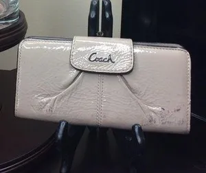 Coach Large Beige Wallet thumbnail 1