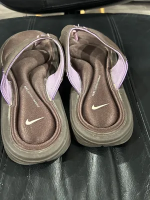 Nike Brown & Lavender Comfort Thong Sandals thumbnail 4