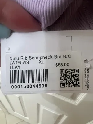 Lululemon Nulu Ribbed Scoop Sports Bra B/C in Lilac Play thumbnail 5
