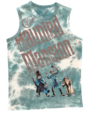 Disney Parks Haunted Mansion TieDye Tank Top Sleeveless hitchhiking Ghosts NWT S thumbnail 1