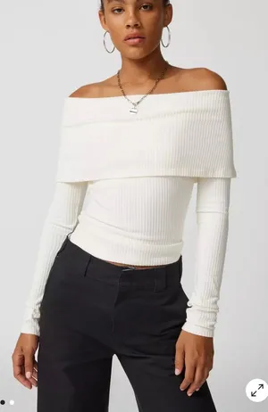 UO Hailey Foldover Top thumbnail 1