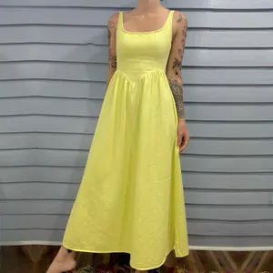 Pink Diamond America V-Waist Denim Dress thumbnail 1