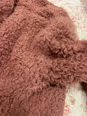 wild fable Rose Mauve Teddy Faux Fur Jacket thumbnail 5